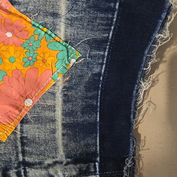 Dolls Kill Boho Lift Your Spirits Patchwork flare jeans - Picture 10 of 16